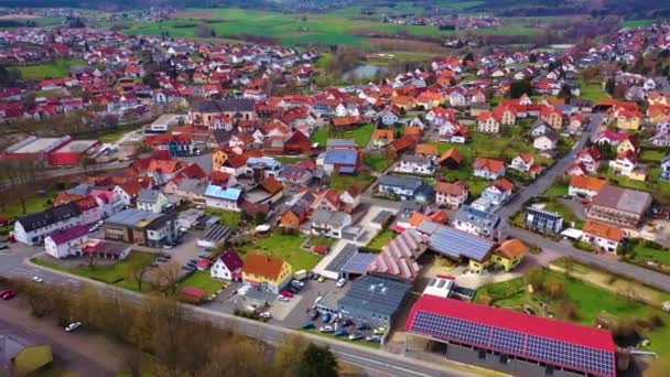 Veduta Aerea Centro Storico Nel Sud Della Germania Una Soleggiata — Video Stock