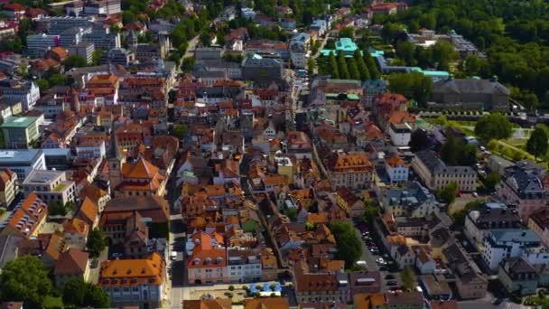 Pemandangan Udara Dari Pusat Kota Tua Selatan Jerman Pada Hari — Stok Video