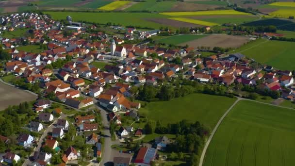 Veduta Aerea Del Centro Storico Germania Baviera Una Soleggiata Giornata — Video Stock