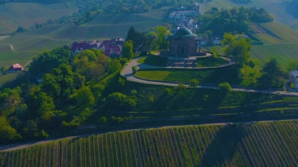 Vista Aérea Del Centro Histórico Alemania Soleado Día Primavera — Vídeo de stock