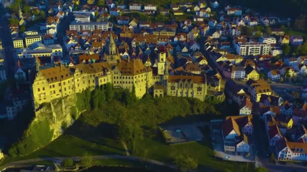 Veduta Aerea Del Centro Storico Della Città Germania Una Soleggiata — Video Stock