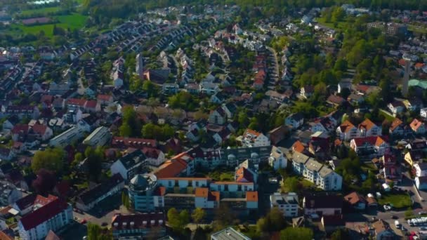 Veduta Aerea Del Centro Storico Della Città Germania Una Soleggiata — Video Stock