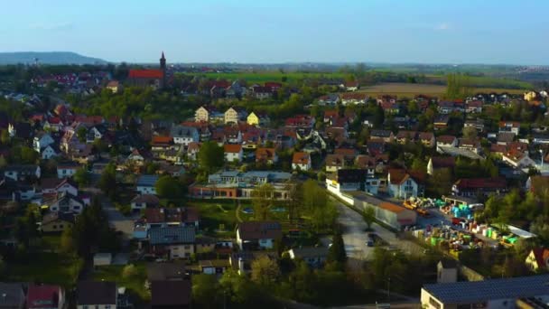 Veduta Aerea Del Centro Storico Della Città Germania Una Soleggiata — Video Stock