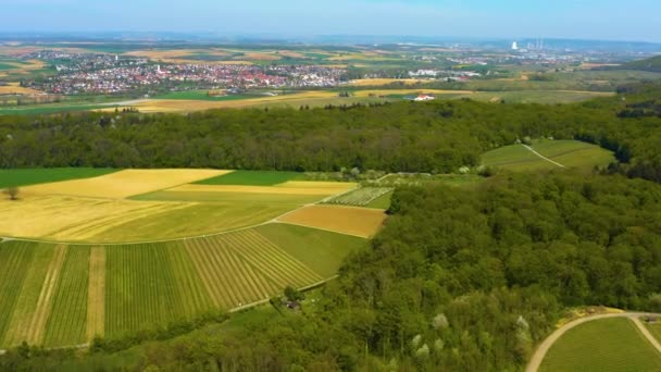 Vue Aérienne Centre Ville Allemagne Par Une Journée Ensoleillée Printemps — Video