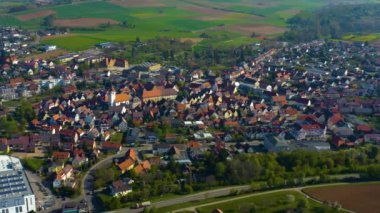 Germnay 'deki bir şehrin havadan görünüşü
