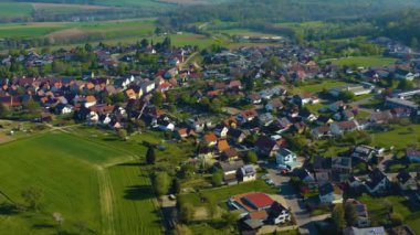 Germnay 'deki bir şehrin havadan görünüşü