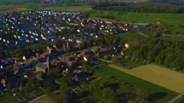 Germnay 'deki bir şehrin havadan görünüşü