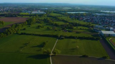 Germnay 'deki bir şehrin havadan görünüşü