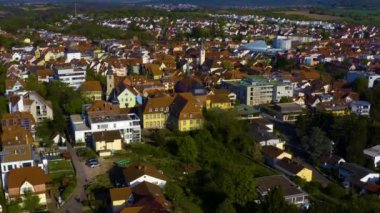 Germnay 'deki bir şehrin havadan görünüşü