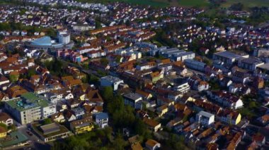 Germnay 'deki bir şehrin havadan görünüşü