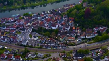 Almanya 'da bir şehrin havadan görünüşü
