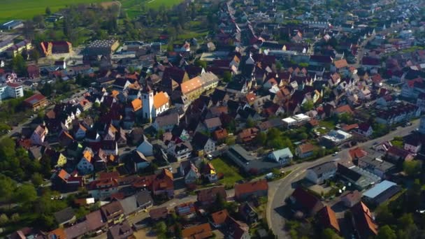 Aerial View City Germnay — Stock Video