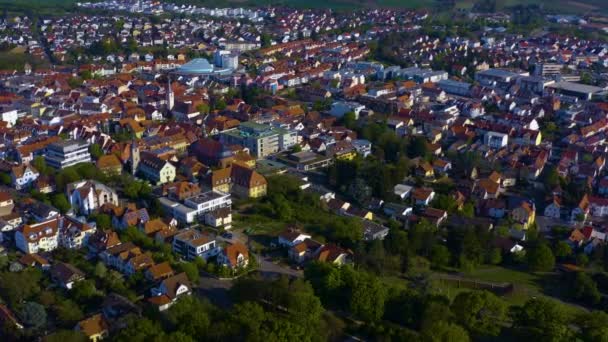 Germnay Deki Bir Şehrin Havadan Görünüşü — Stok video