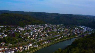 Almanya 'da bir şehrin havadan görünüşü