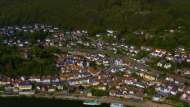 Almanya 'da bir şehrin havadan görünüşü