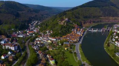 Almanya 'da bir şehrin havadan görünüşü