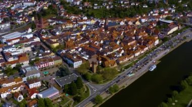 Almanya 'da bir şehrin havadan görünüşü