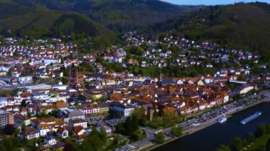 Almanya 'da bir şehrin havadan görünüşü