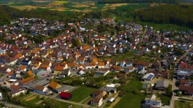 Almanya 'da bir şehrin havadan görünüşü