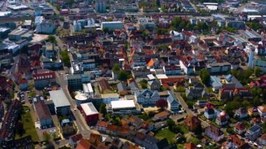 Almanya 'da bir şehrin havadan görünüşü