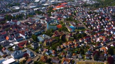 Almanya 'da bir şehrin havadan görünüşü