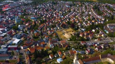 Almanya 'da bir şehrin havadan görünüşü