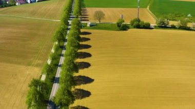 Almanya 'da bir şehrin havadan görünüşü