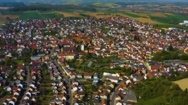 Almanya 'da bir şehrin havadan görünüşü