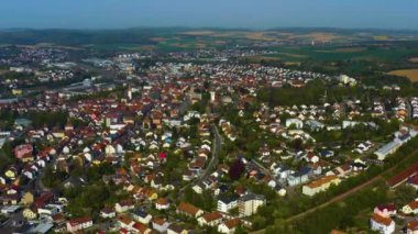 Almanya 'da bir şehrin havadan görünüşü