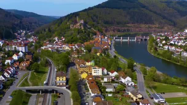 Εναέρια Άποψη Μιας Πόλης Στη Γερμανία — Αρχείο Βίντεο