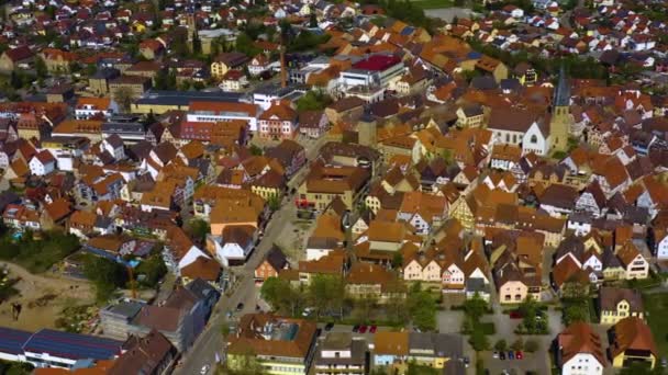 Widok Lotu Ptaka Miasto Niemczech — Wideo stockowe