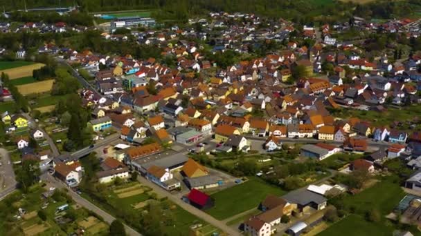 Vista Aérea Uma Cidade Alemanha — Vídeo de Stock