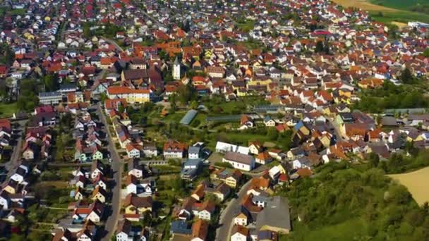 Luchtfoto Van Een Stad Duitsland — Stockvideo