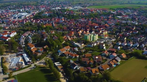 德国城市的航拍图 — 图库视频影像
