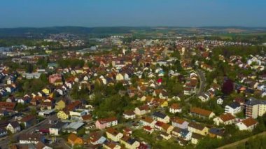 Almanya 'da bir şehrin havadan görünüşü