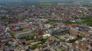 Almanya 'daki şehrin havadan görüntüsü
