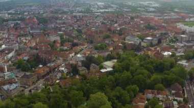 Almanya 'daki şehrin havadan görüntüsü