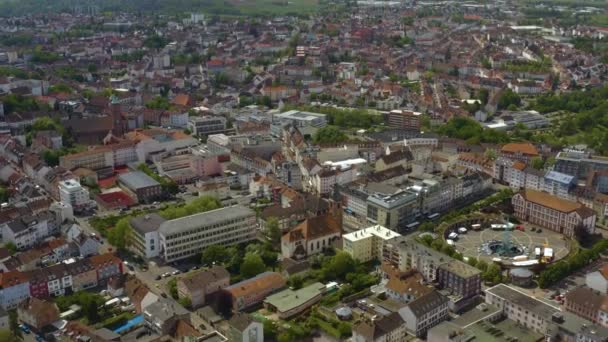 Flygfoto Över Staden Tyskland — Stockvideo
