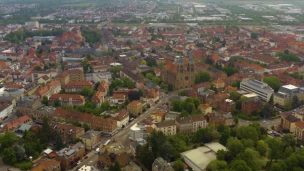 Aerial View City Germany — Stock Video