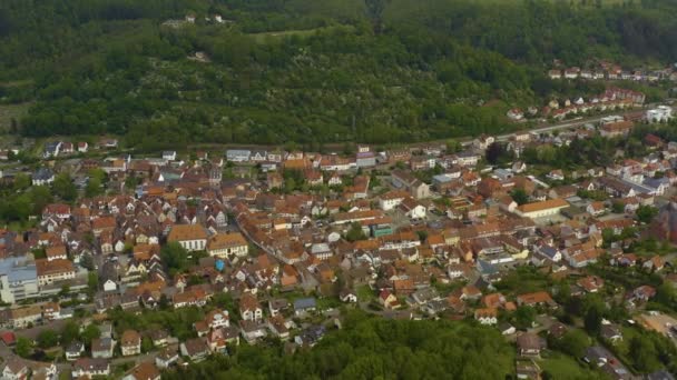Aerial View City Germany — стоковое видео