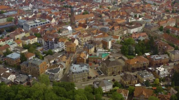 Aerial View City Germany — Stock Video