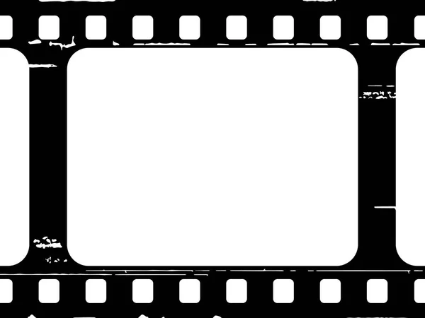 Rouleau de caméra. Vieux cadre cinématographique sur fond blanc. Illustrations De Stock Libres De Droits