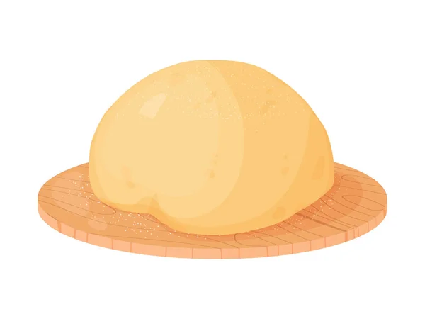 Pişirmek için taze hamur. Hamur yoğurt, pizza, kurabiye, bisküvi, ekmek.