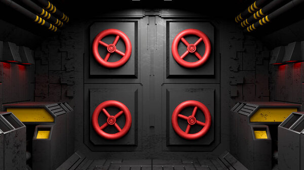 Spaceship Corridor is a stock motion graphics video that shows the interior of a moving spaceship. The POV in the corridor. 3D rendering