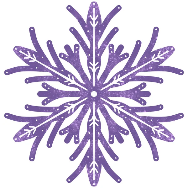 Schneeflocken Malen Zeichen Von Winter Kaltem Wetter Sym — Stockfoto