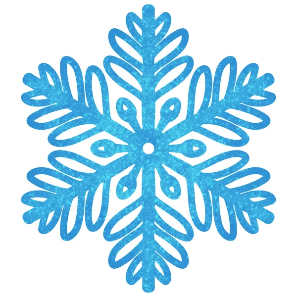 Pintura Copos Nieve Ilustración Signo Invierno Tiempo Frío Sym — Foto de Stock