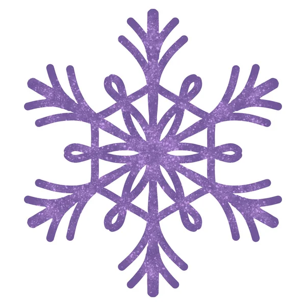 Dipingere Fiocchi Neve Illustrazione Segno Dell Inverno Freddo Sim — Foto Stock