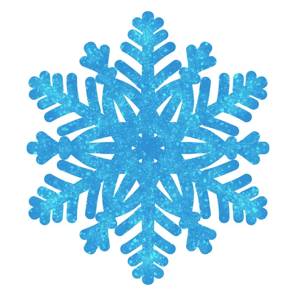 Verf Sneeuwvlokken Illustratie Teken Van Winter Koud Weer Sym Stockfoto
