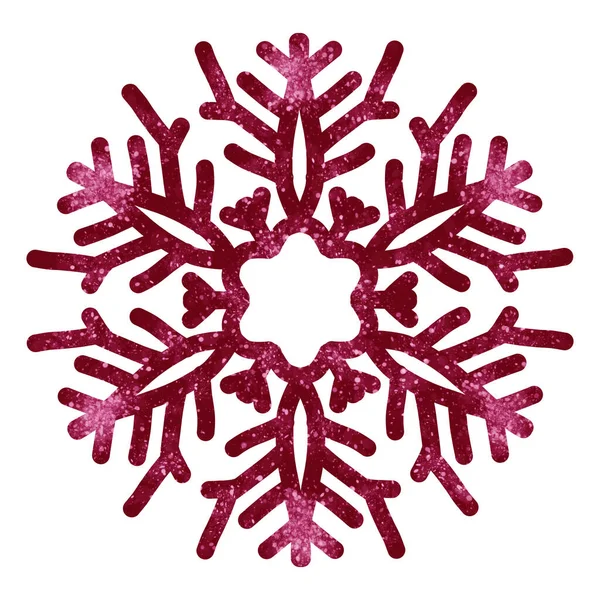 Ілюстрація Акварельних Сніжинок Свято Традиційне Прикраса Знак Зими Холодна Погода — стокове фото