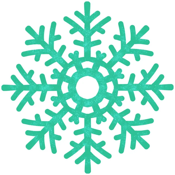 Malen Aquarell Schneeflocken Illustration Traditionelle Weihnachtsdekoration Zeichen Des Winters Kaltes — Stockfoto